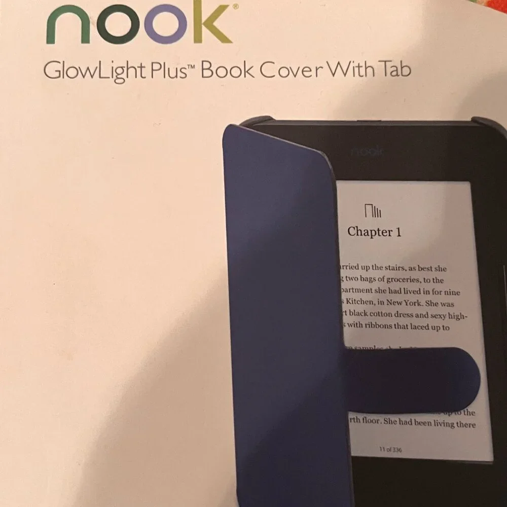 Nook Case Barnes & Noble Nook GlowLight Plus Cover with Tab Floral Theme (new/x)